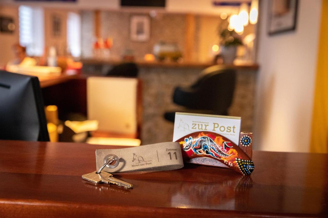 Hotel Zur Post Ochsendorf เคอนิกสลูทเทอร์ อัม เอล์ม ภายนอก รูปภาพ